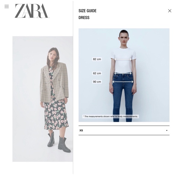 NWT Zara Long Floral Print Dress XS - Picture 7 of 7